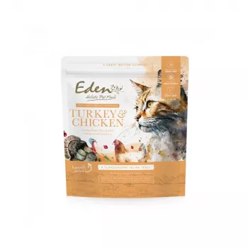 EDEN Turkey & Chicken - Ração seca para gatos - 1,5 kg