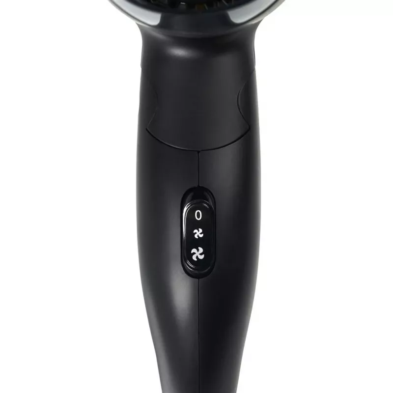 Secador de cabelo Tristar HD-2460, 1200W, 2 níveis de temperatura, preto