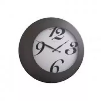 NeXtime Relógio de parede 2947 Walter, Ø 45 cm, preto