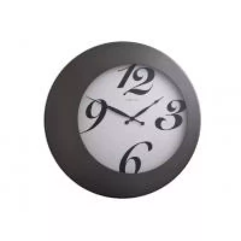 NeXtime Relógio de parede 2947 Walter, Ø 45 cm, preto