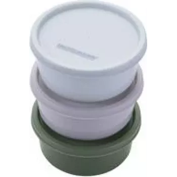 Conjunto de lancheiras Fackelmann 26925 bege verde cinzento azul-claro 3 unid.