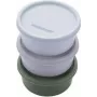 Conjunto de lancheiras Fackelmann 26925 bege verde cinzento azul-claro 3 unid.