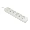 Régua de tomadas ActiveJet 6GNU - 3M - S, 6 tomadas, cabo de 3 m, 230 V/50 Hz, 10 A, ficha tipo E