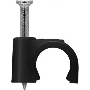 Goobay clipe para cabo 7 mm, preto (64680)