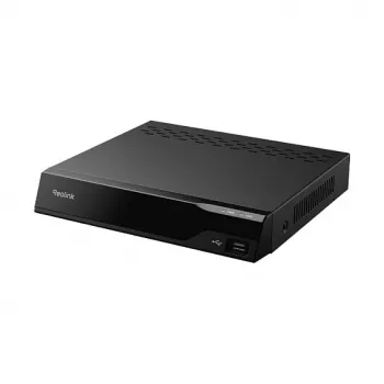 Gravador de vídeo em rede Reolink RP-PN8-NHD — NVR PoE de 8 canais, máx. 4K, SATA até 32 TB, preto