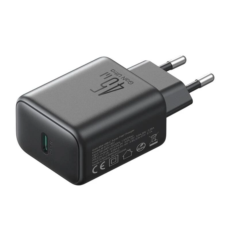 Carregador Joyroom JR-TCG13 45W GaN preto (UE)