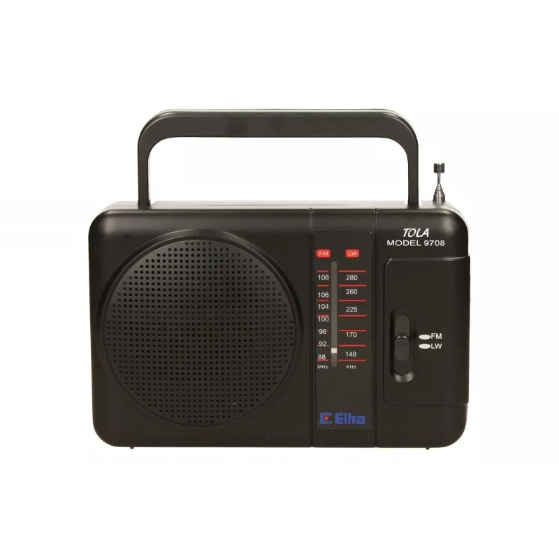 Eltra Tola 3 rádio portátil, FM/LW, preto
