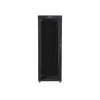 Lanberg FF01-8042-12BL armário rack de chão de 19 polegadas 42U, 800x1000x2127,5 mm, porta de vidro, LCD, IP20, para montagem, preto
