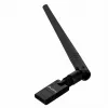Adaptador USB Wi-Fi LANBERG NC-0300-WIE, USB 2.0, duas antenas externas de 5 dBi, Wi-Fi 300 Mbit/s, Ethernet/Wi-Fi, preto