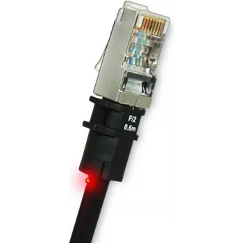 Cabo de rede PatchSee PK-F-4 RJ-45 Cat5e 1,2 m Preto