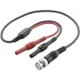 Cabo de teste BNC VOLTCRAFT 0,50 m preto, vermelho (VC-10906575)