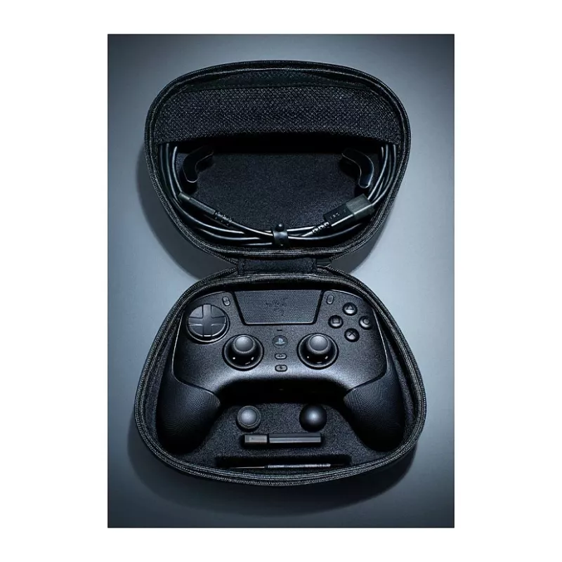 Comando sem fios Razer Raiju V3 Pro para PS5/PC, botões Pro, layout simétrico - preto