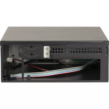 Caixa de PC INTER-TECH S21 preta/prateada, suporte ATX para 6 ventoinhas