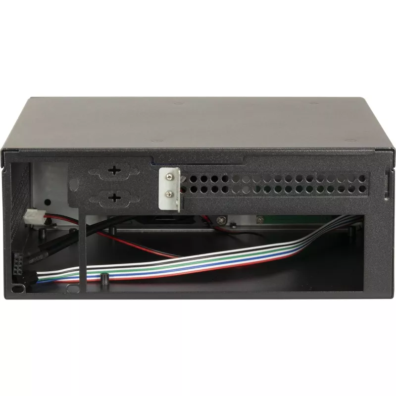 Caixa de PC INTER-TECH S21 preta/prateada, suporte ATX para 6 ventoinhas