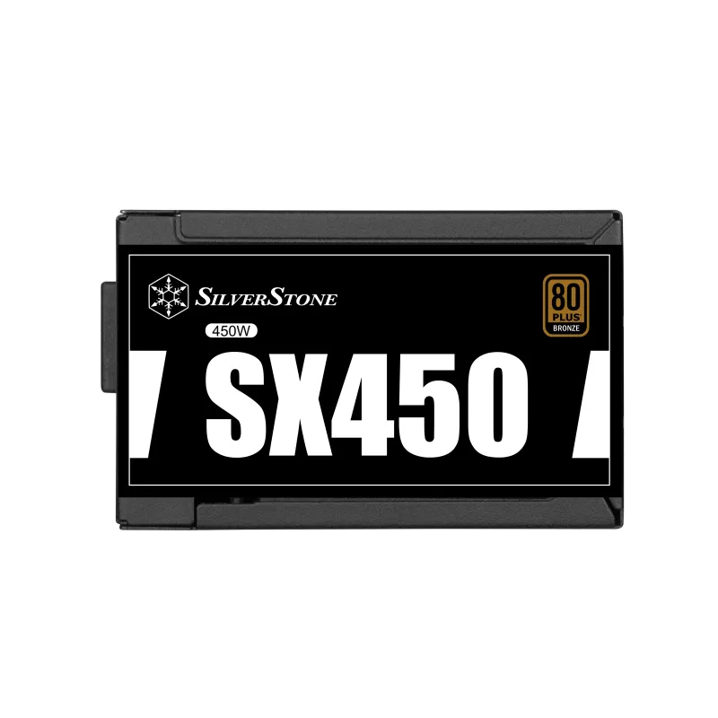 SilverStone SST-SX450-B - fonte de alimentação (interna) - ATX12V 2.4/ SFX12V - 80 PLUS Bronze - AC 90-265 V - 450 Watt - PFC ativo - preto