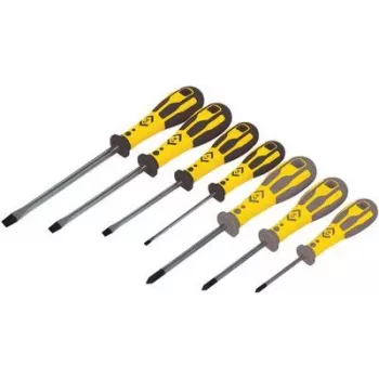 Conjunto de chaves de fendas c.k tools T49162D — 7 peças, chaves de fendas variadas