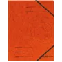 Dossier convencional Herlitz 972463 cartão laranja A4