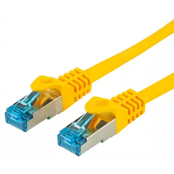Cabo de rede LOGON SSTP Cat5e RJ-45 RJ-45 1 m amarelo