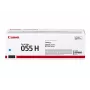 Cartucho de toner Canon 055H 1 unid. original ciano