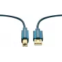 Cabo USB ClickTronic 1,8 m USB 2.0 A/B m/m 1,8 m USB A USB B azul (70096)