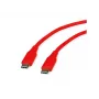 Cabo USB 2.0 ROLINE C-C ST/ST silicone 60W 1m vermelho - Cabo - Digital/Dados (11.02.9121)