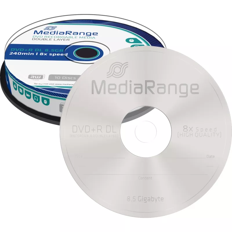 DVD+R DL MediaRange MR466 8,5 GB 10 unid.
