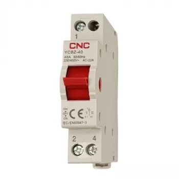 Comutador modular CNC YCBZ-40, 1P, 40A, 1-0-2