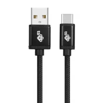 Cabo USB - USB C 3 m fita preto