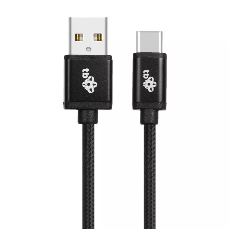 Cabo USB - USB C 3 m fita preto