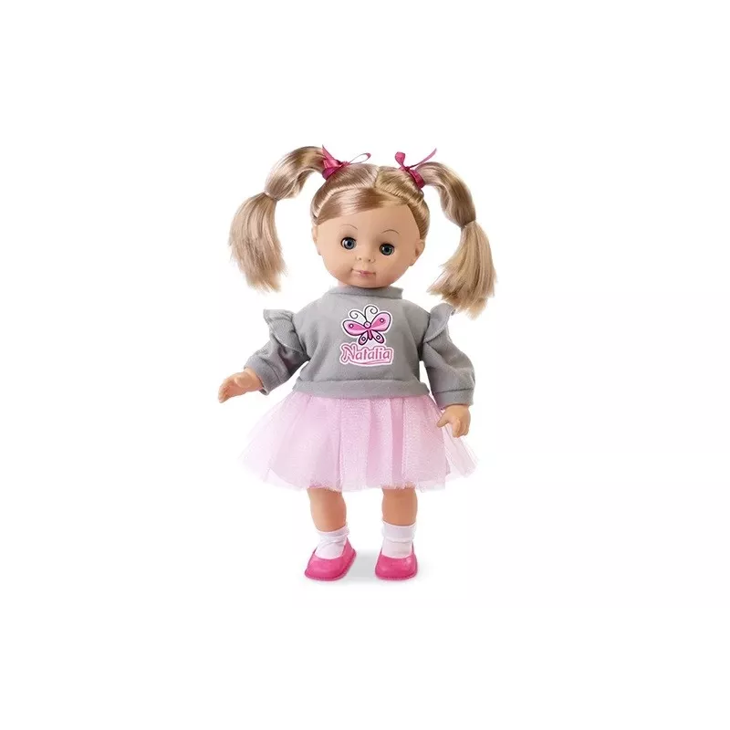 Boneca Natalia falante em polaco com tranças 39cm Artyk