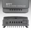Qoltec, controlador de carga solar MPPT com sensor de temperatura 20A 12V/24V visor LCD 2 X USB
