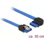 Cabo SATA DeLOCK 84990 0,3 m SATA 7 pinos preto azul