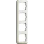 Moldura BUSCH-JAEGER 4 módulos 2514-212 Duro 2000 SI branco 2514-212