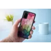 Capa de proteção iKins para Samsung Galaxy S20 – padrão flores aquáticas, preto