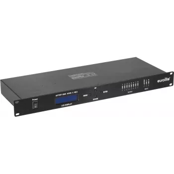 Nó de rede de iluminação EUROLITE Art-Net DMX 70064843 — 8 saídas DMX via Ethernet