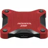 SSD externo ADATA SD620 1 TB, portátil USB 3.2 Gen 2 (Micro-USB B), velocidade de leitura 520 MB/s, velocidade de escrita 460 MB/s, resistente a choques, Vermelho