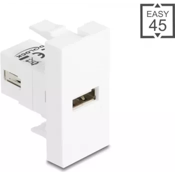 Adaptador de cabo USB 2.0 Type-A para Type-A, DELOCK 90908, blindado, USB 2.0