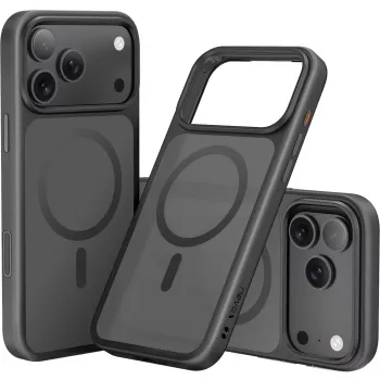 StyleShell INVISIO, capa de telemóvel preta, iPhone 17 Pro Max, compatível com MagSafe