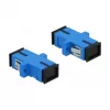 Adaptador de fibra ótica SC fêmea para SC fêmea, DELOCK 85990, azul, pack de 4