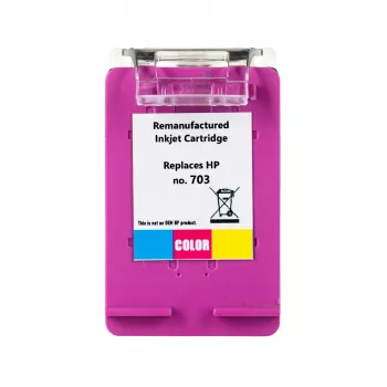 Tinteiro de jato de tinta Superbulk B-H703C Tricolor 17 ml High (XL) Yield compatível com HP