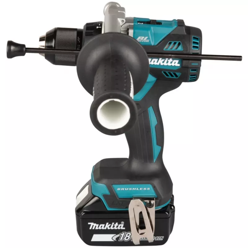Berbequim aparafusador sem fios Makita DHP492Z 18 V a bateria, motor sem escovas, 2 velocidades, mandril 13 mm
