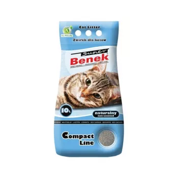 Certech Super Benek Compact Natural - areia para gatos aglomerante 10 l