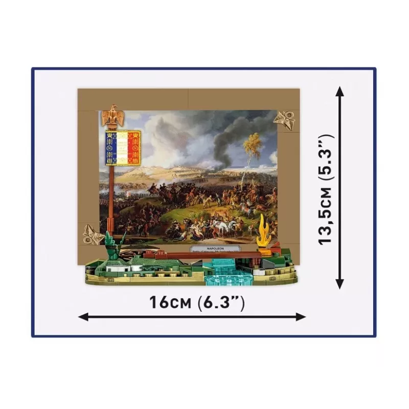 Conjunto de construção Cobi Napoleão Batalha de Moscovo 145 peças maquete histórica diorama