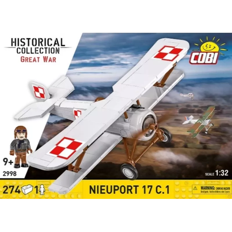 Cobi Conjunto de blocos de construção Nieuport 17 C.1 kit de modelismo de 274 peças