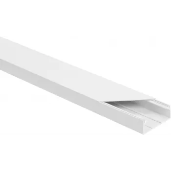 Conjunto de calhas de instalação elétrica BRANCO LS 60x25 2m (EMBALAGEM COM 10 unid.)