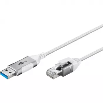 Cabo Ethernet Goobay USB-A 3.0 para RJ45 fino 1 m – liga router, modem ou (74377)