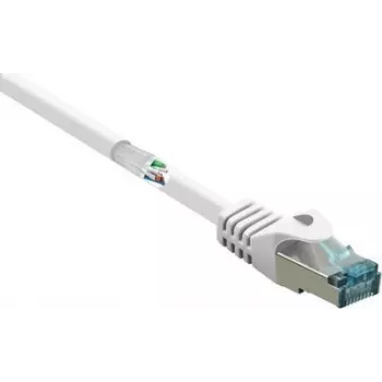 Cabo de rede RJ45 RF-5043912 Cabo patch CAT 6a S/FTP 10,00 m Branco Ignífugo 1 unid. (RF-5043912)