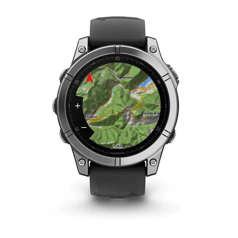 Garmin Fenix E 3,3 cm (1,3 polegadas) AMOLED 47 mm Digital 416 × 416 píxeis Ecrã tátil Aço inoxidável Wi-Fi GPS (Satélite)