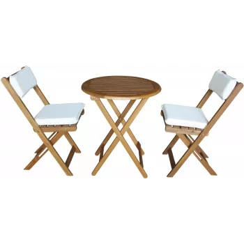 Conjunto de jardim Fieldmann FDZN 4003-T — 4 cadeiras e mesa, conjunto de exterior