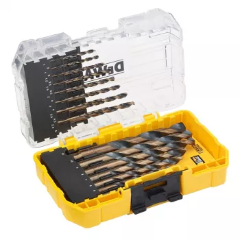 Conjunto de 23 peças de brocas para metal PRETO E DOURADO DT70729-QZ